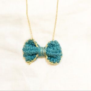 Anthropologie Bow Tie Necklace